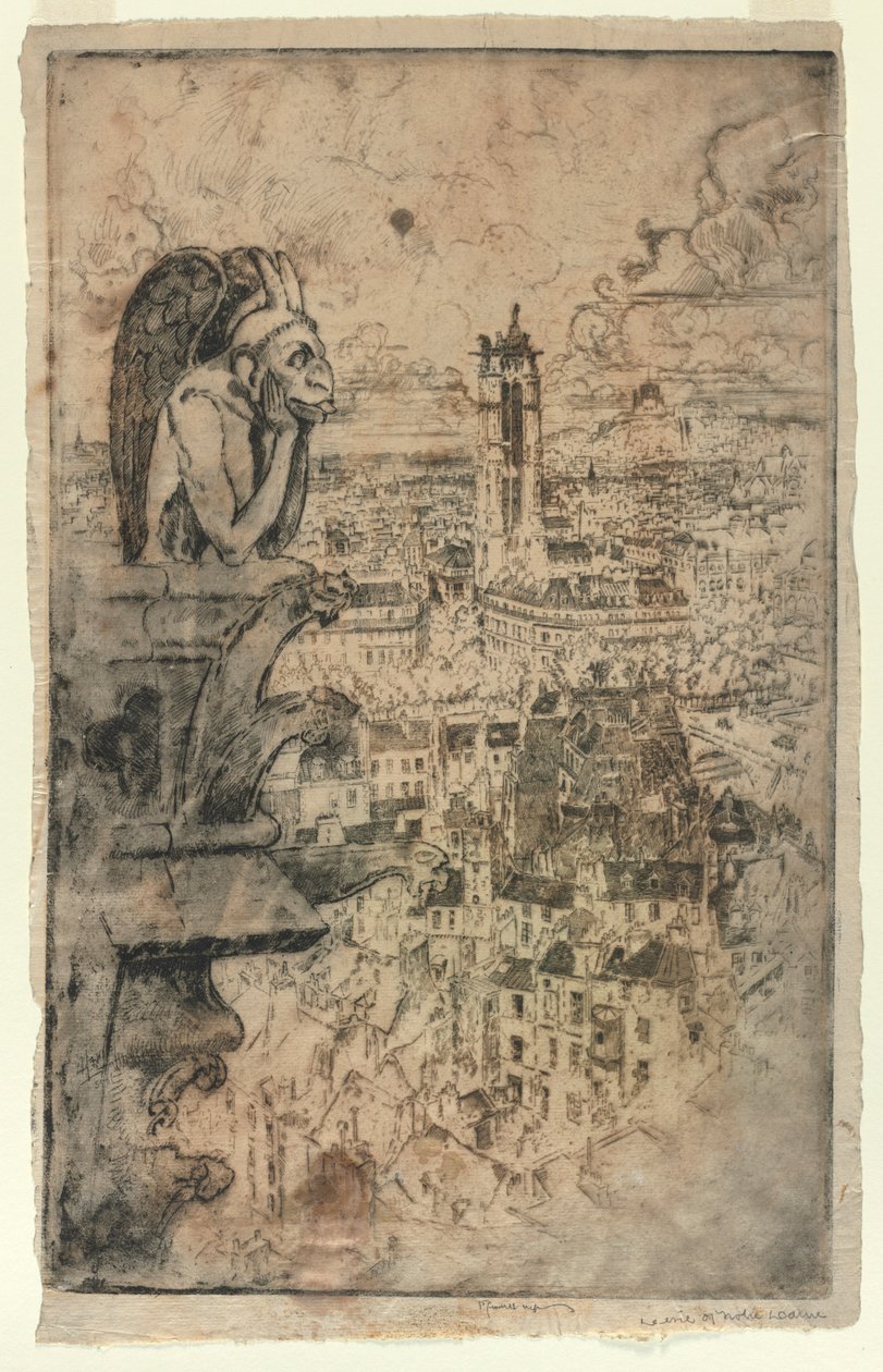 Le Stryge, 1893. by Joseph Pennell