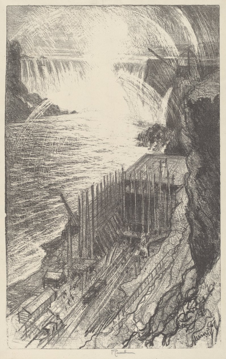 Niagara Gökkuşağı by Joseph Pennell