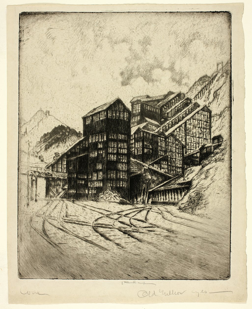Yaşlı Milyon Göz by Joseph Pennell