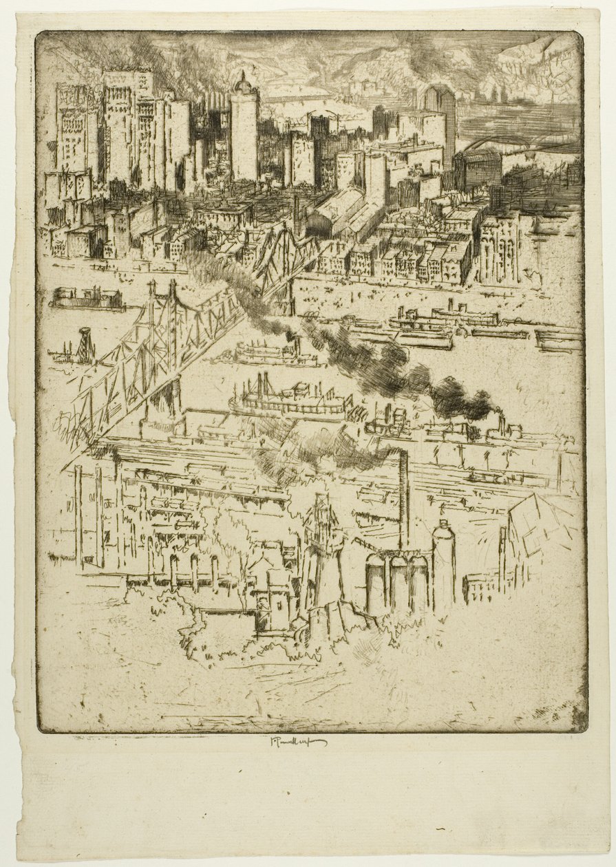 Tren İstasyonu, Pittsburgh by Joseph Pennell