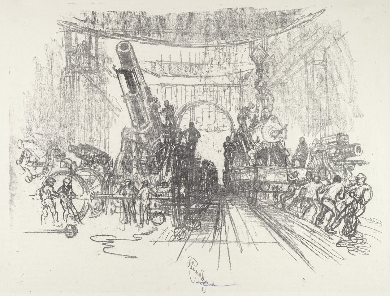 Savaşa hazır by Joseph Pennell