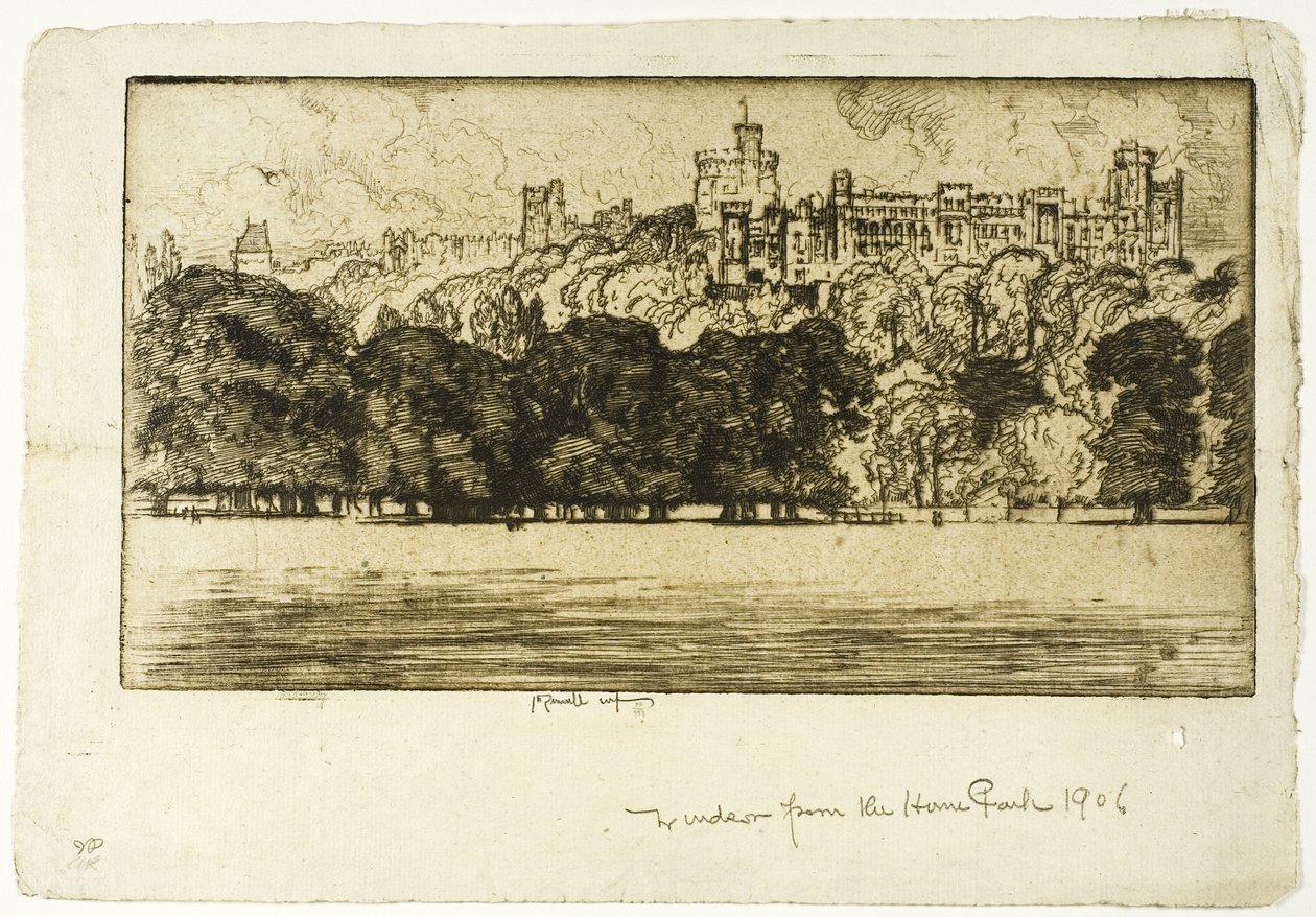 Kraliyet Windsor by Joseph Pennell