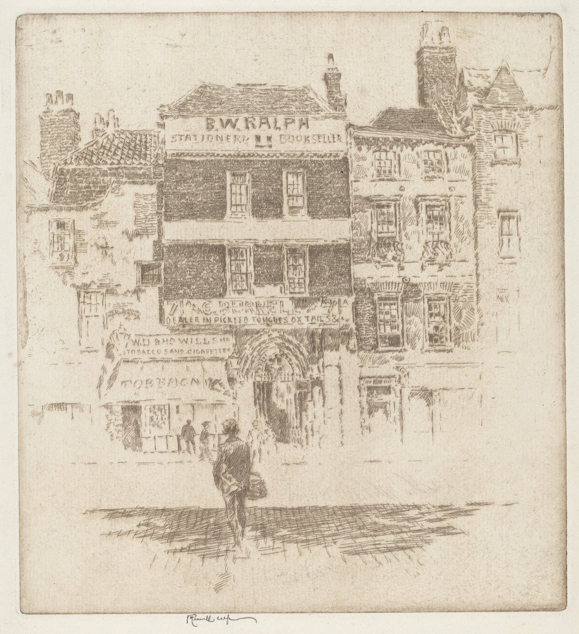Aziz Bartholomew Kapısı by Joseph Pennell