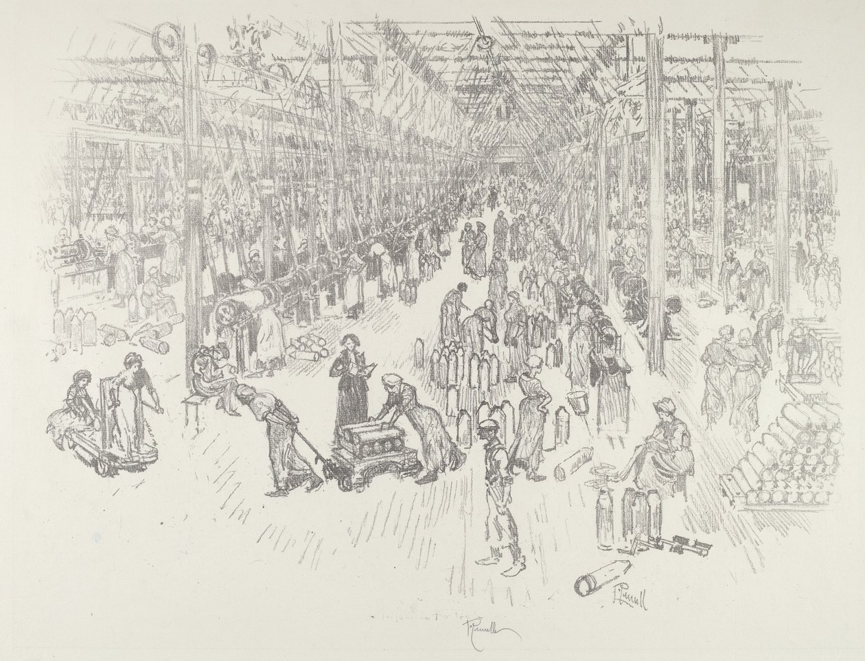 Bin Kızın Körfezi by Joseph Pennell
