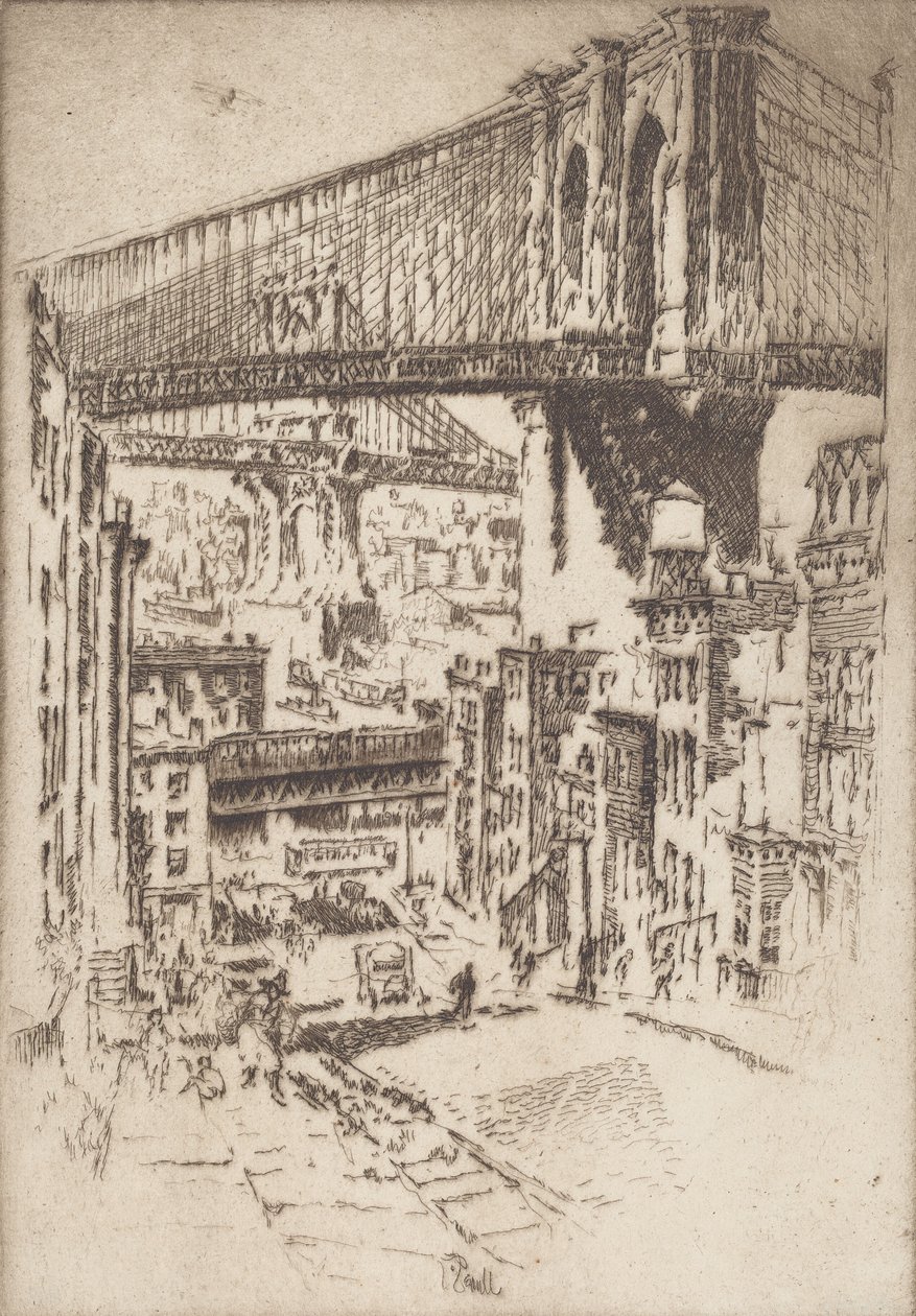 Köprüler, Brooklyn, 1921. by Joseph Pennell