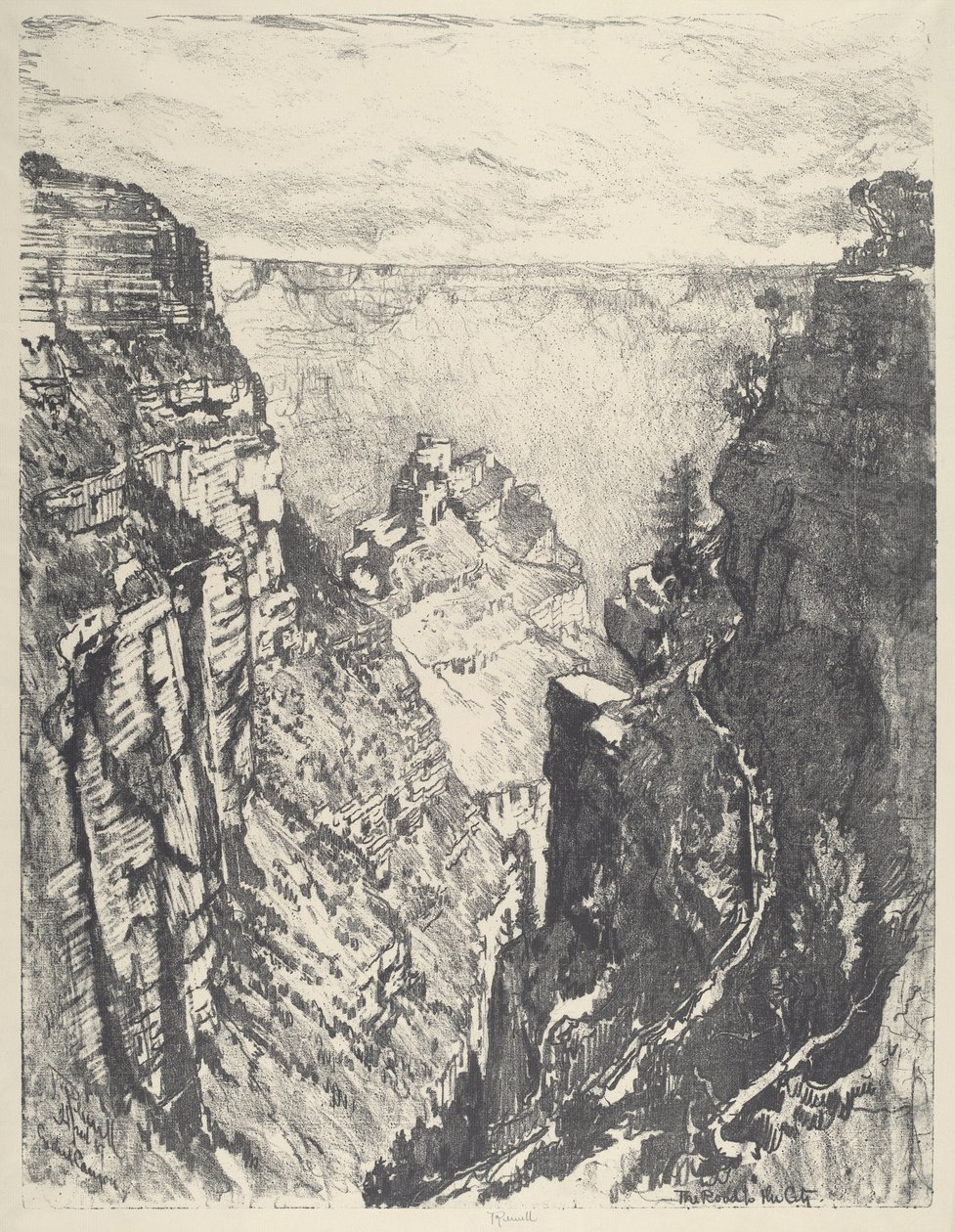 Parlak Melek Yolu, 1912. by Joseph Pennell