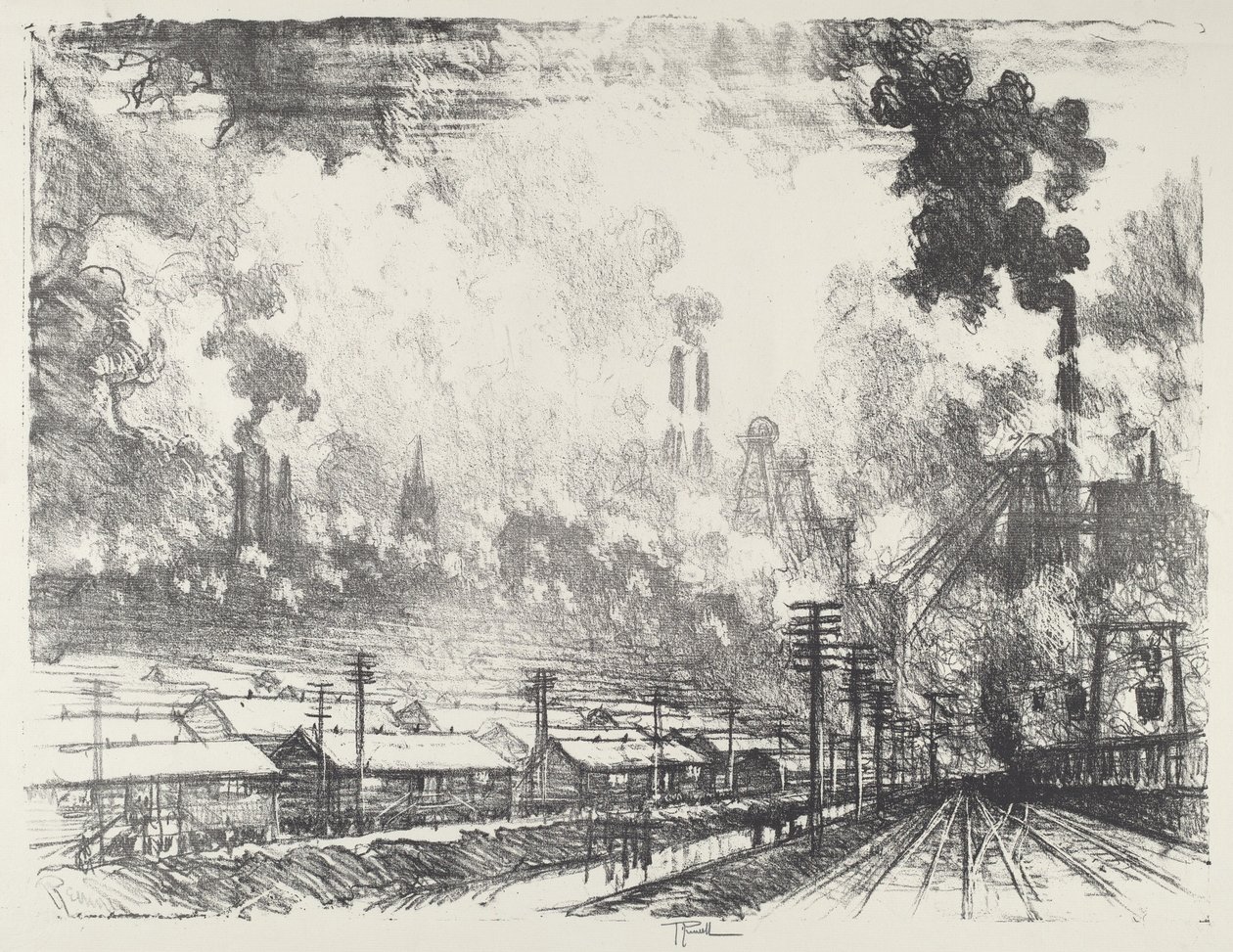 Kömür Madeni by Joseph Pennell