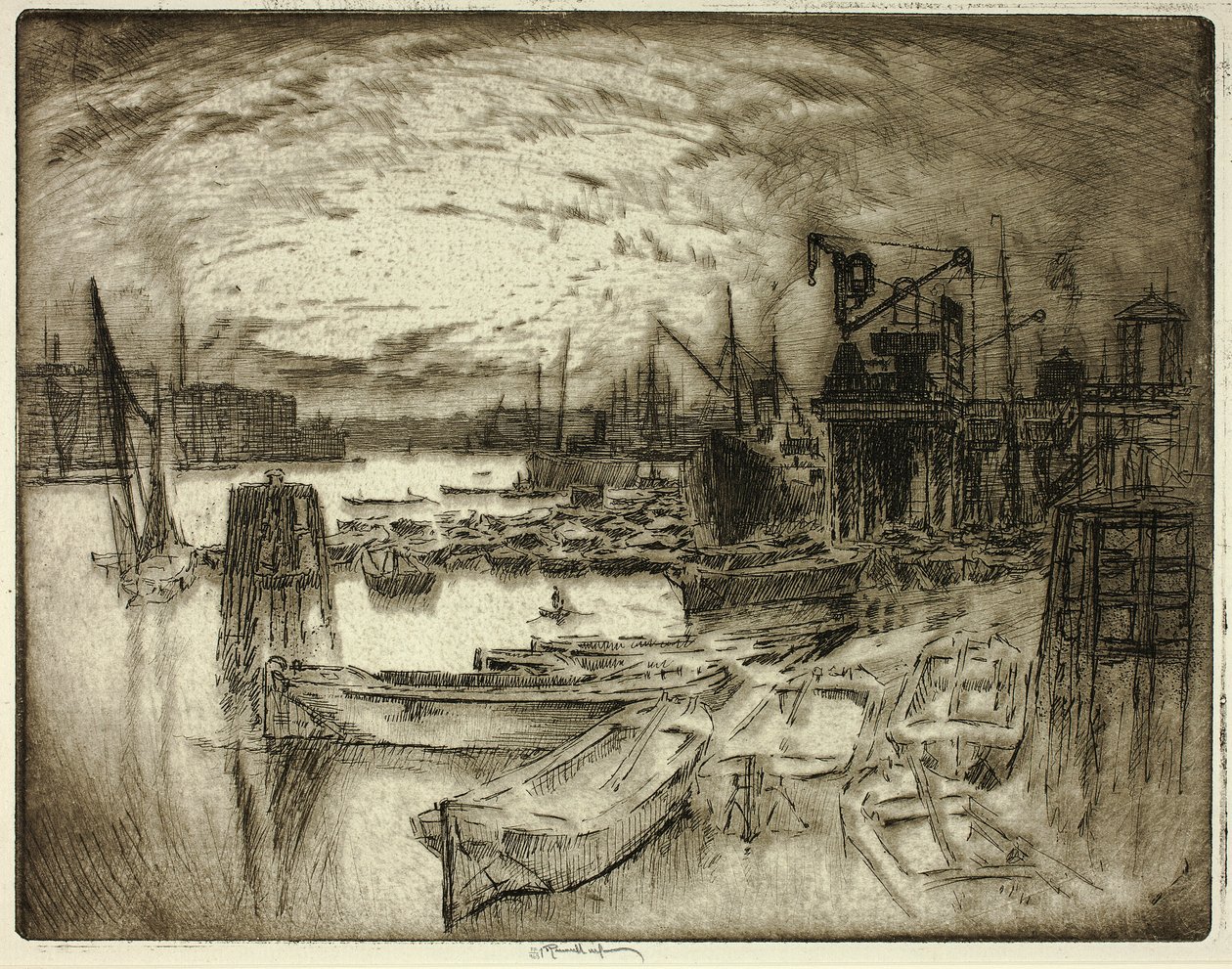 Rıhtım Kafası by Joseph Pennell