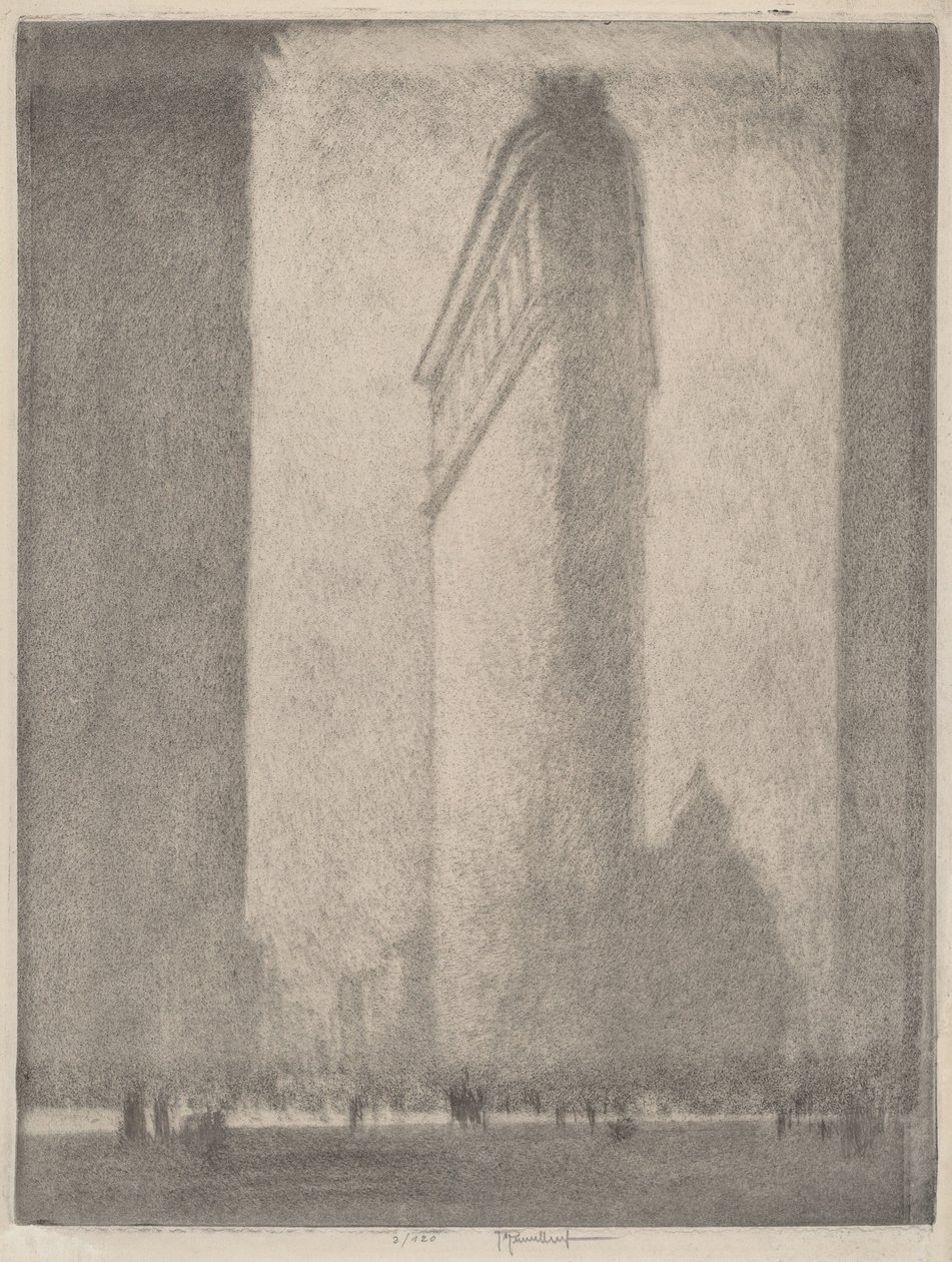 Yassı Demir New York, 1908. by Joseph Pennell