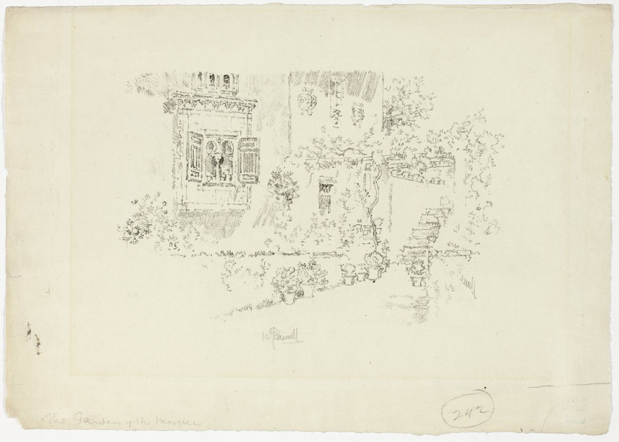 Mescidin Bahçesi I by Joseph Pennell