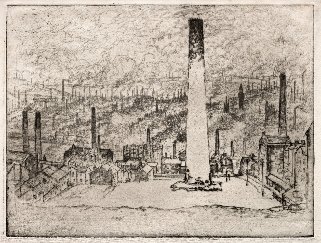Büyük Baca, Bradford by Joseph Pennell