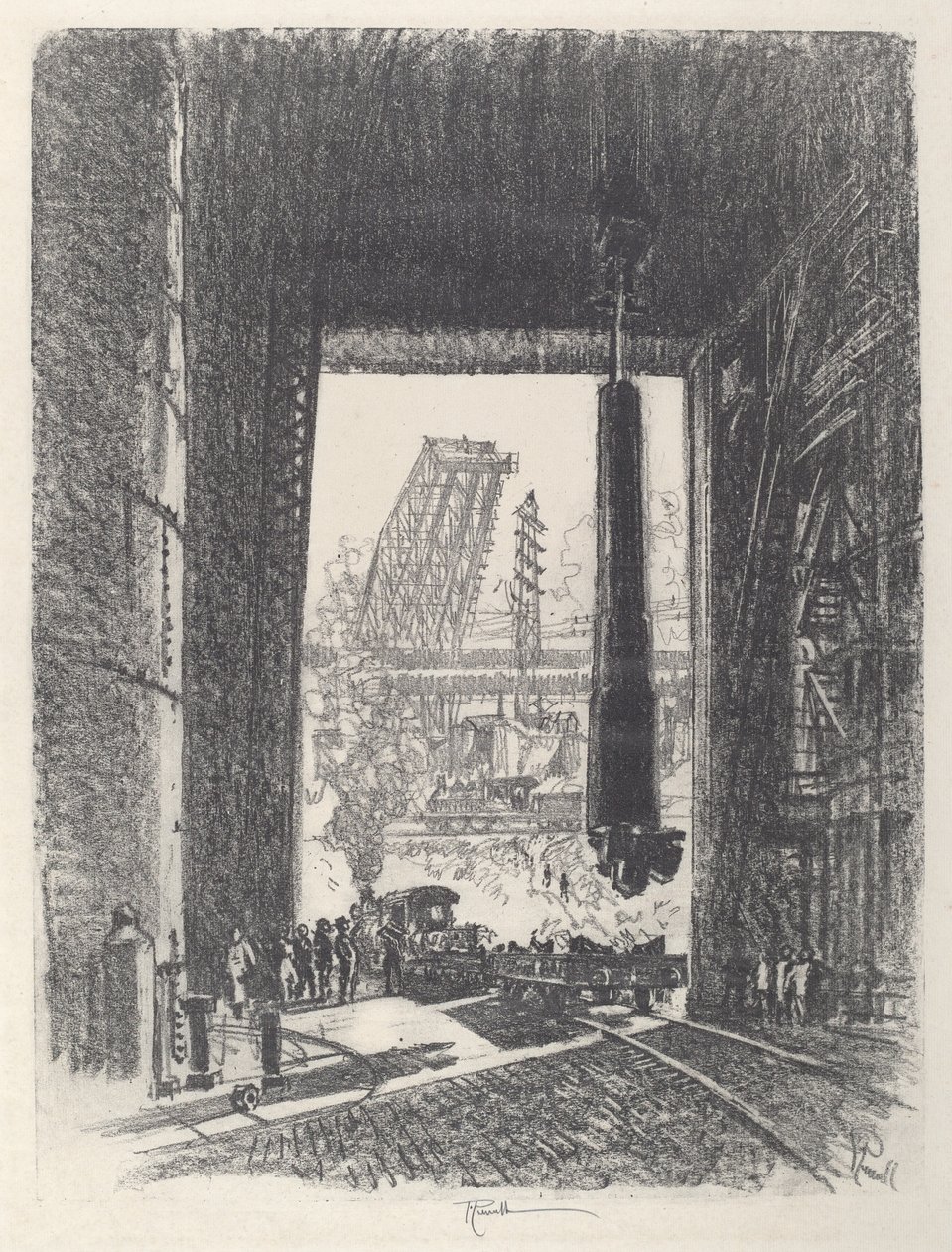 Silah Çukuru, No.I, 1917. by Joseph Pennell