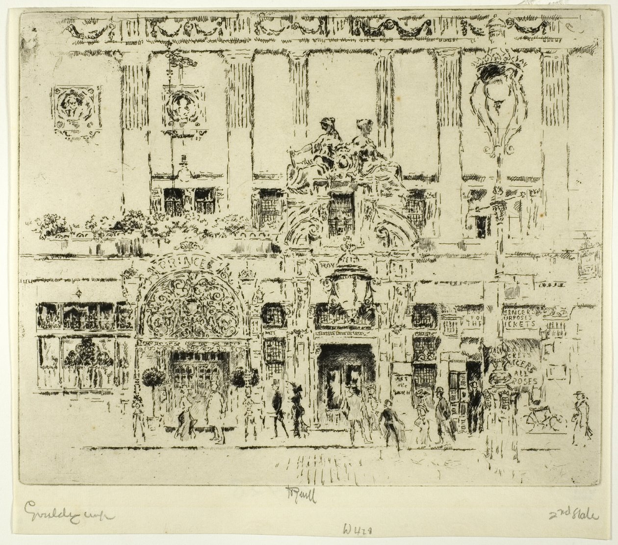 Enstitü, Piccadilly by Joseph Pennell