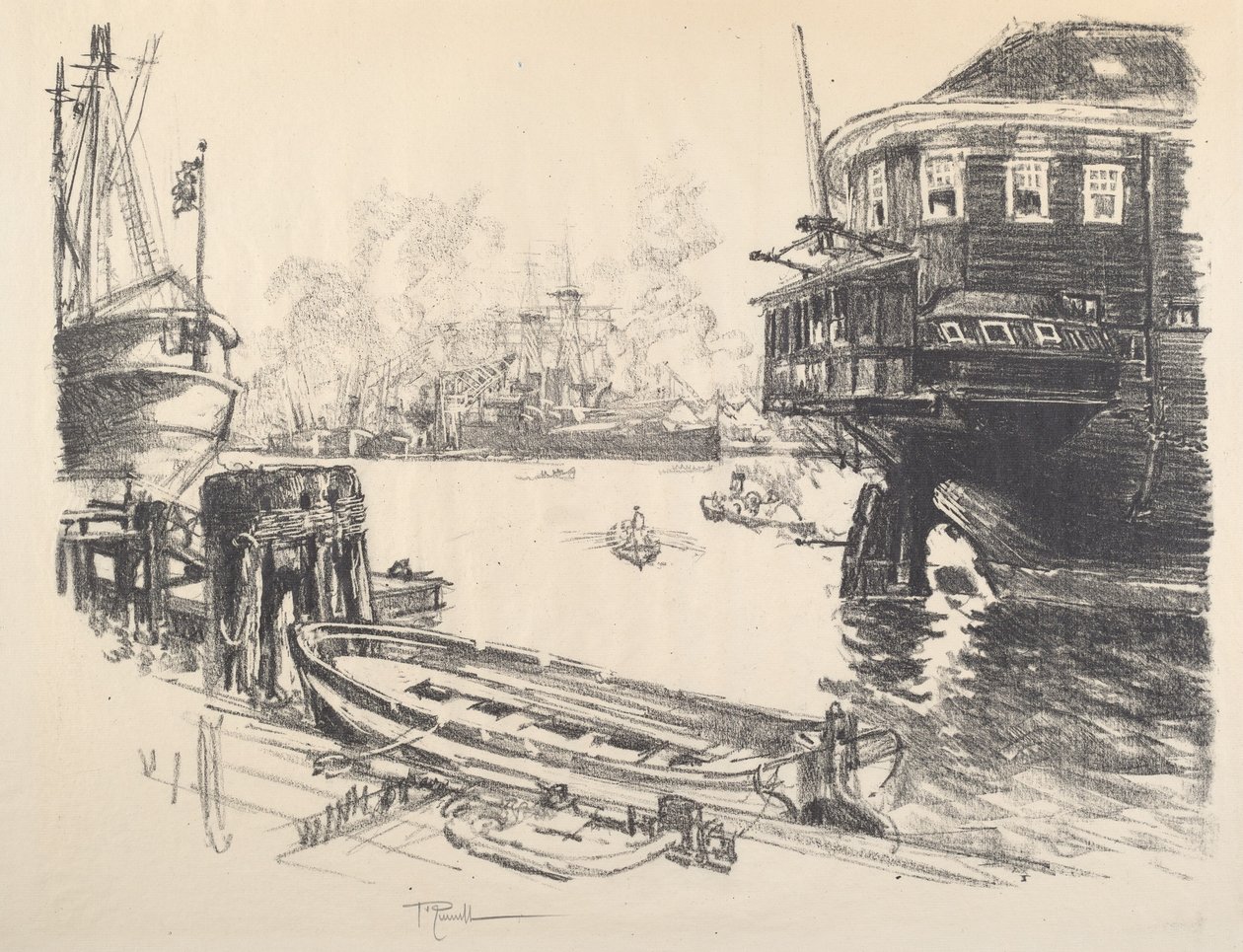 Eski ve Yeni, 1917. by Joseph Pennell