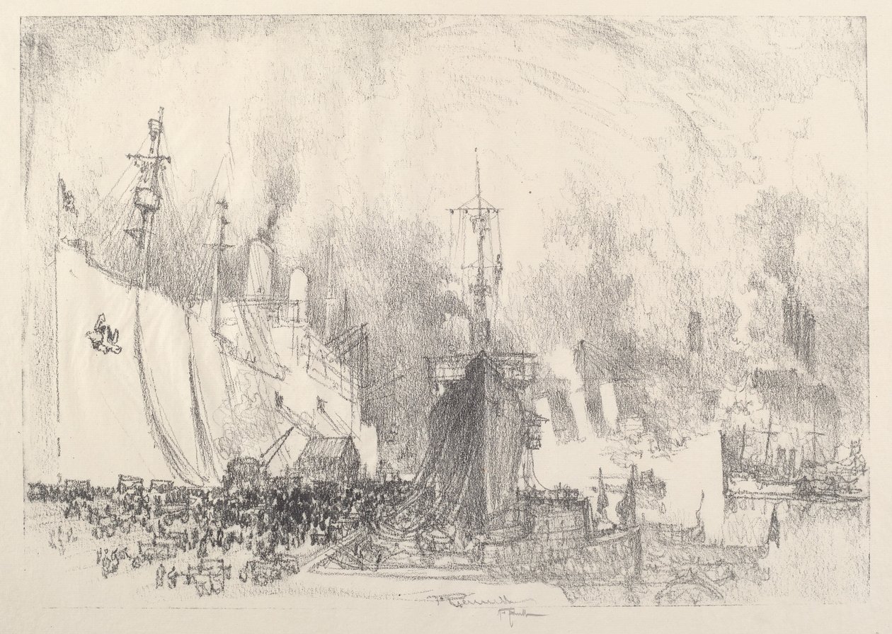 Ulaşım, 1917. by Joseph Pennell