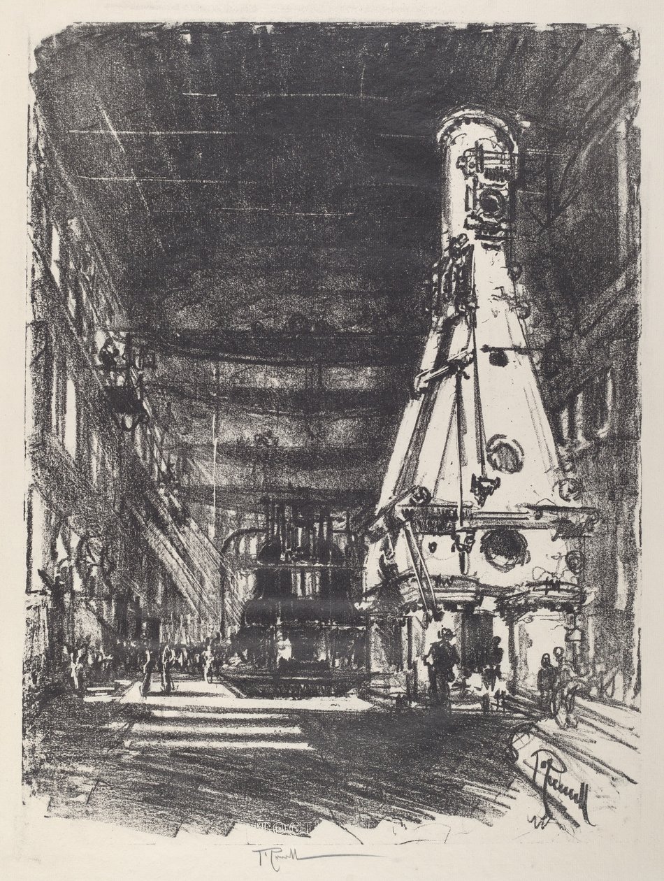 Beyaz ve Siyah Çekiçler by Joseph Pennell