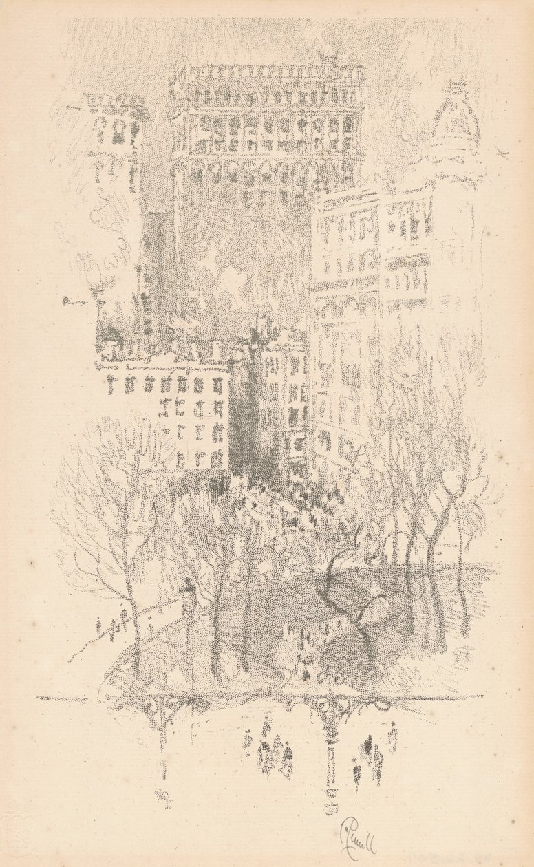 Birlik Meydanı, 1904. by Joseph Pennell