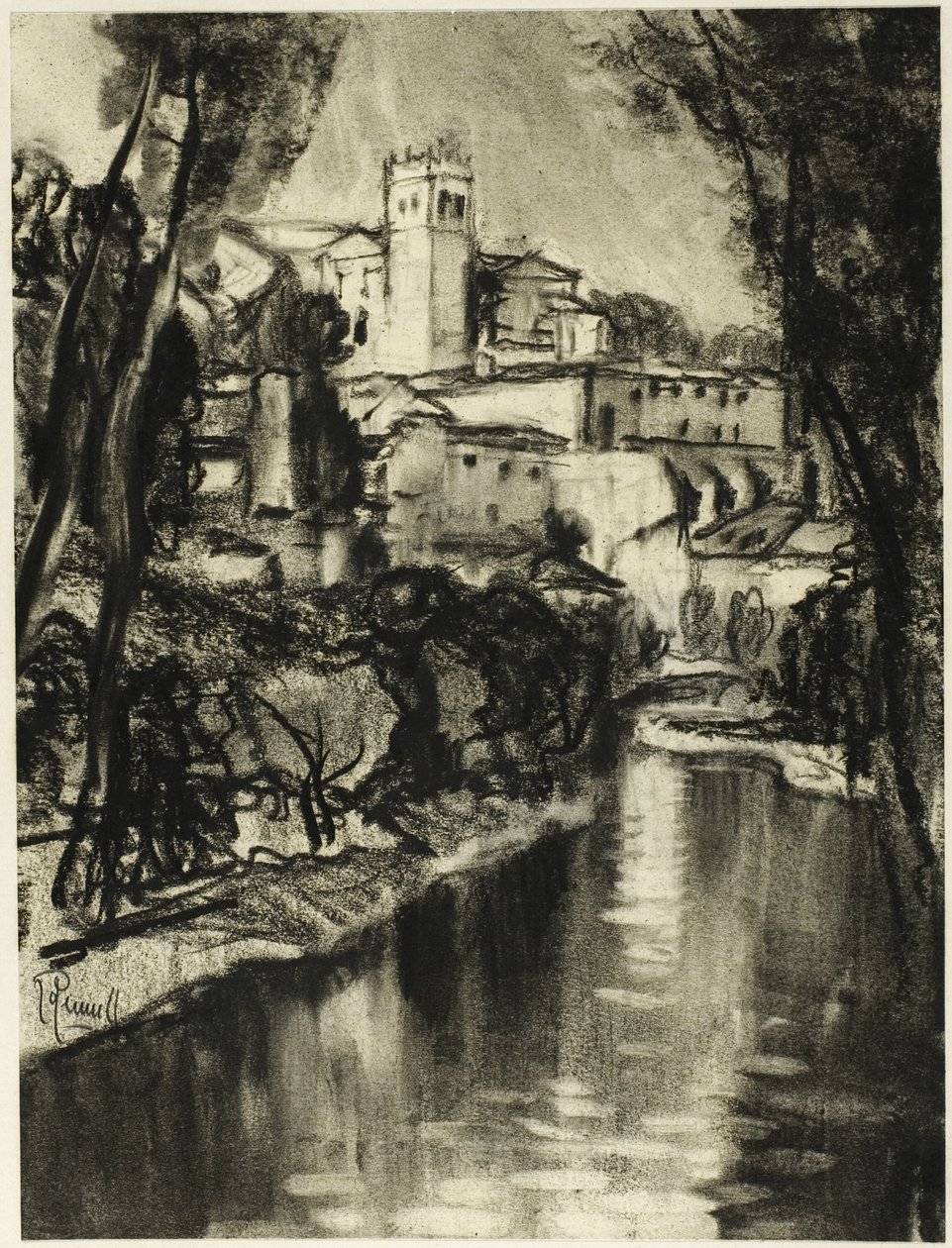 Geçtik ... Parral by Joseph Pennell