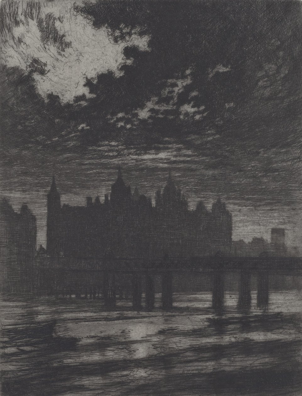 Whitehall Mahkemesi, 1903. by Joseph Pennell