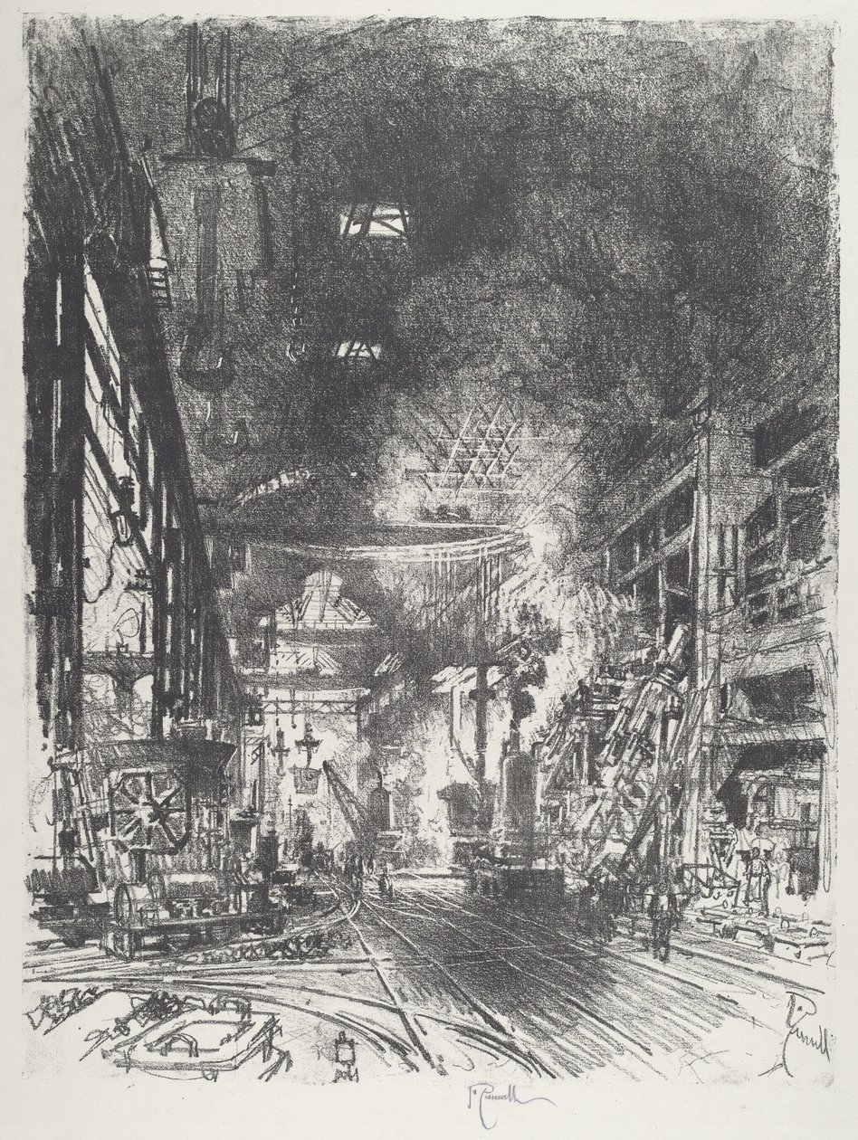 Fırınlar İçinde by Joseph Pennell