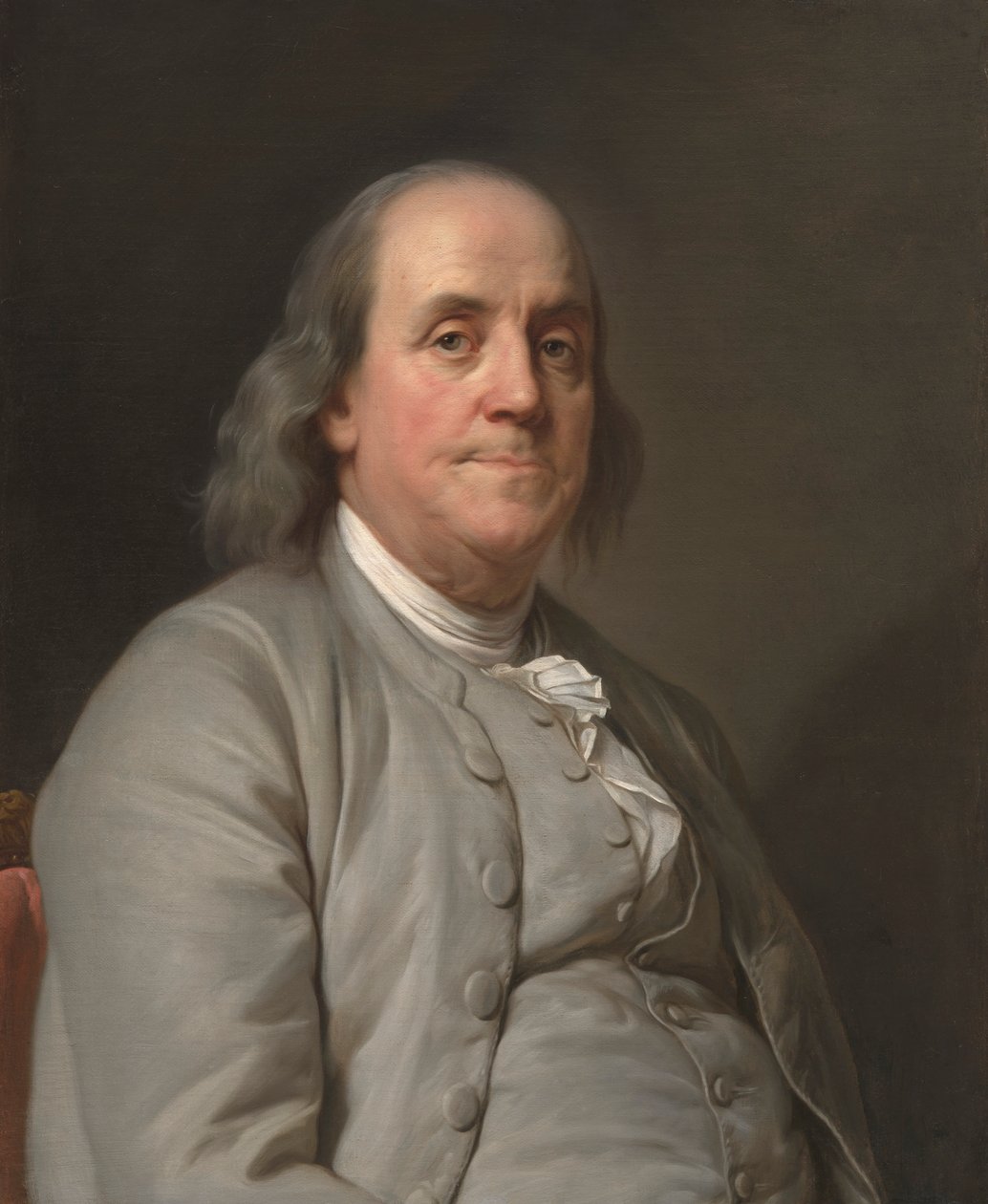 Benjamin Franklin, c. 1785. by Joseph Siffred Duplessis