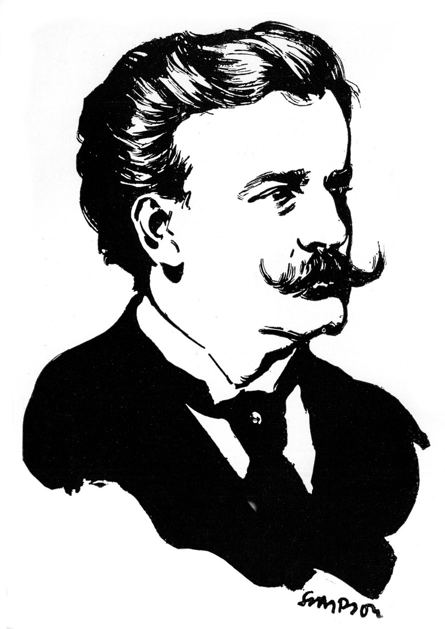 Moriz Rosenthal, Polonya asıllı Amerikalı piyanist, 1912. by Joseph Simpson