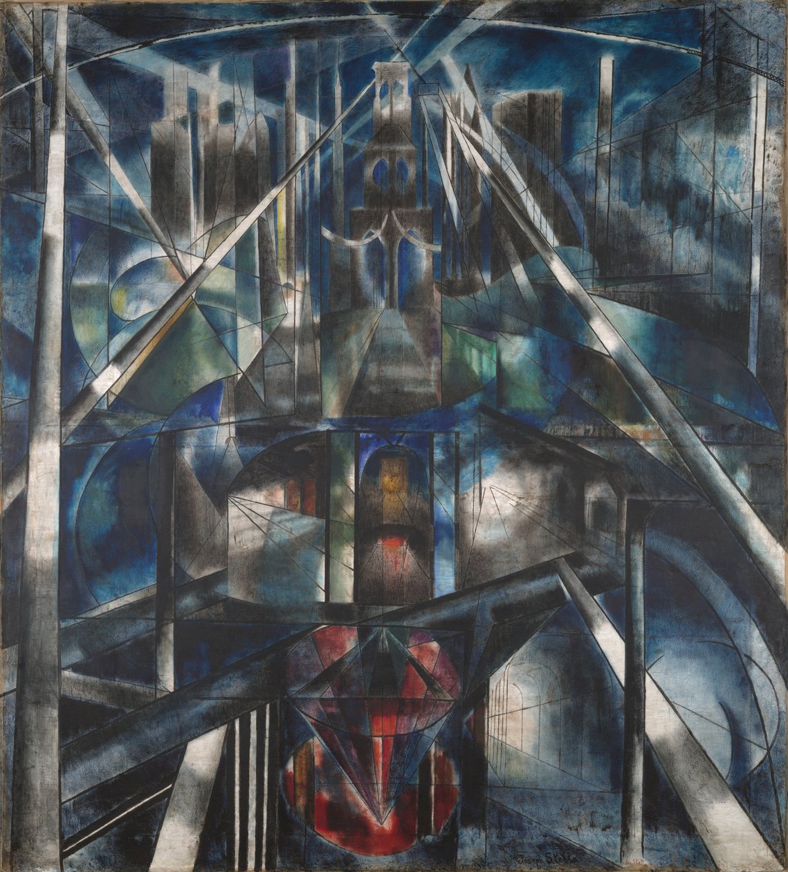Brooklyn Köprüsü by Joseph Stella