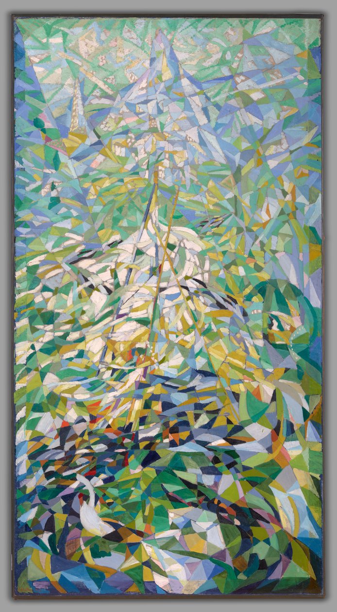 Bahar (Alay), c.1914-16 (tuval üzerine yağlıboya) by Joseph Stella