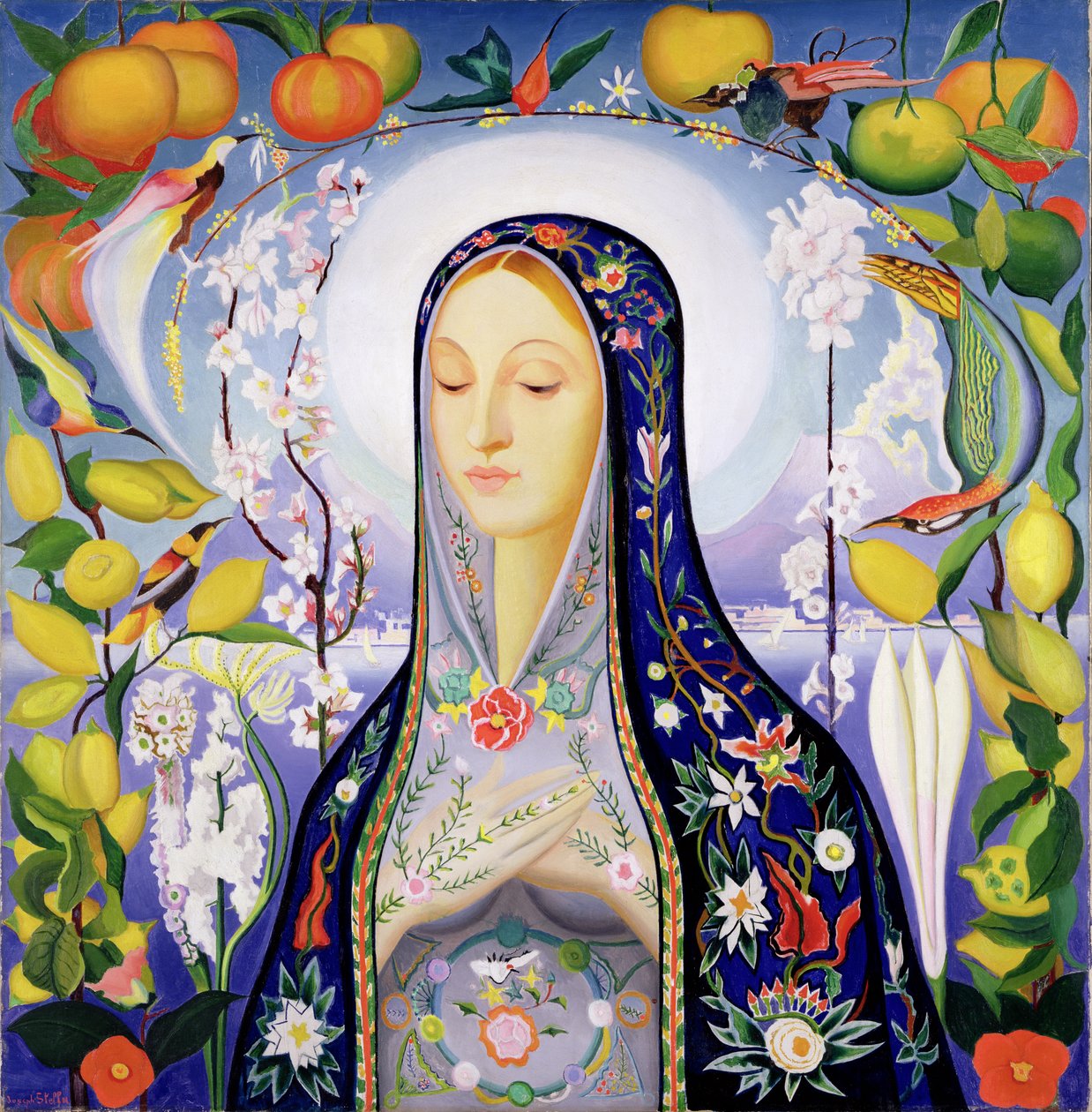 Bakire (tuval üzerine yağlı boya) by Joseph Stella