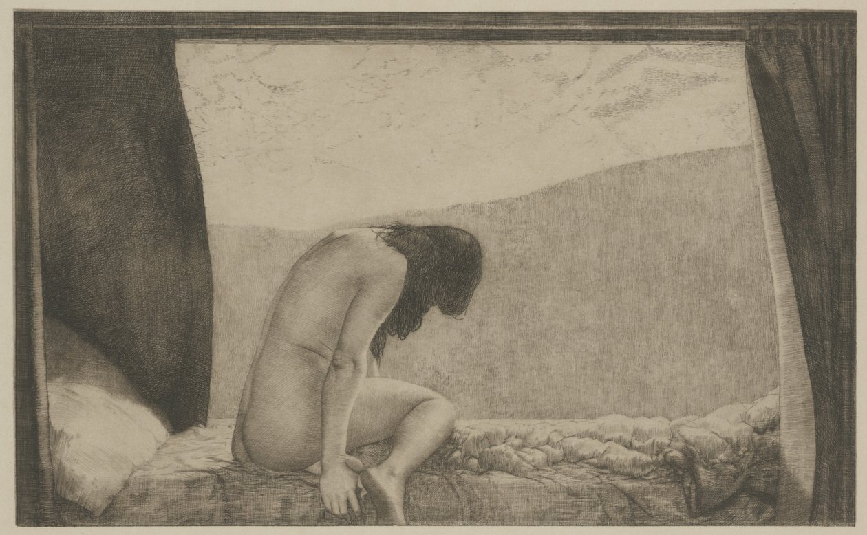 Terkedilmiş, c.1913 (gravür) by Joseph Uhl