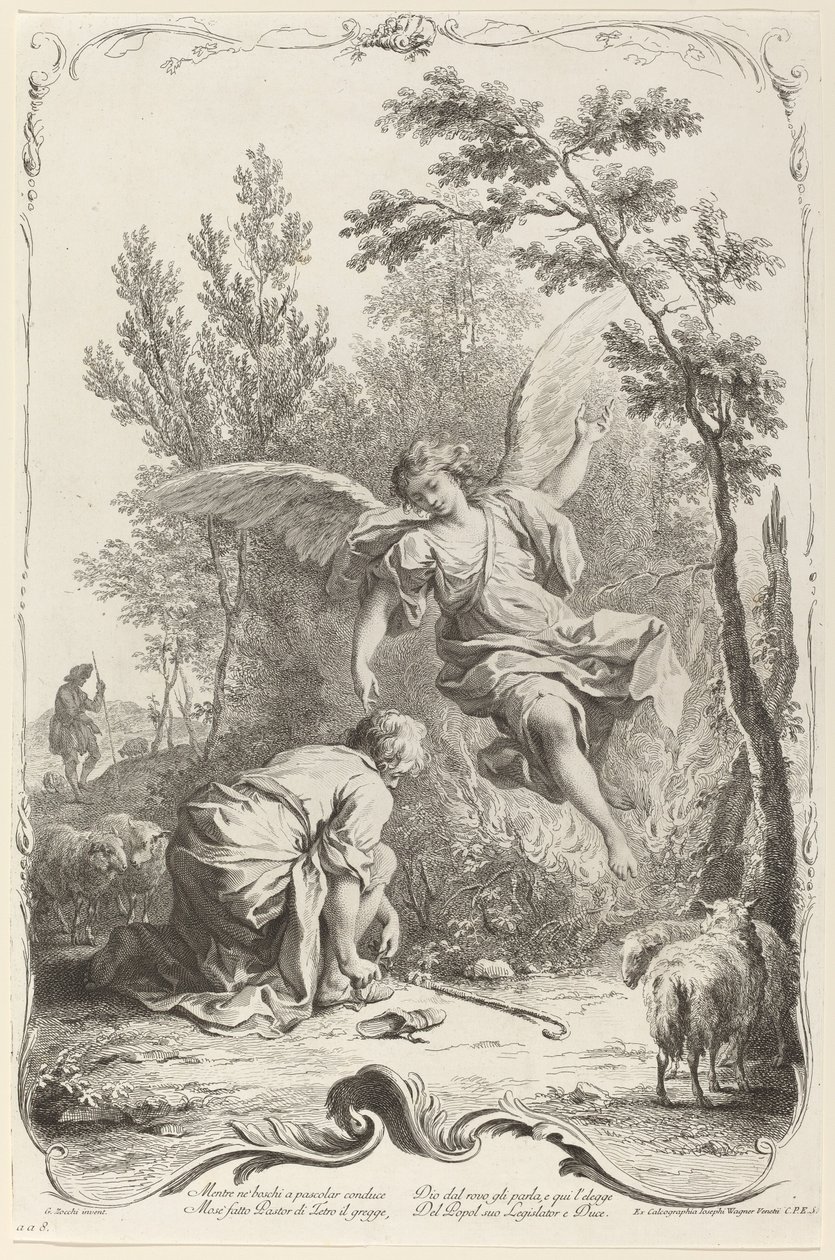 Musa ve Yanan Çalı by Joseph Wagner
