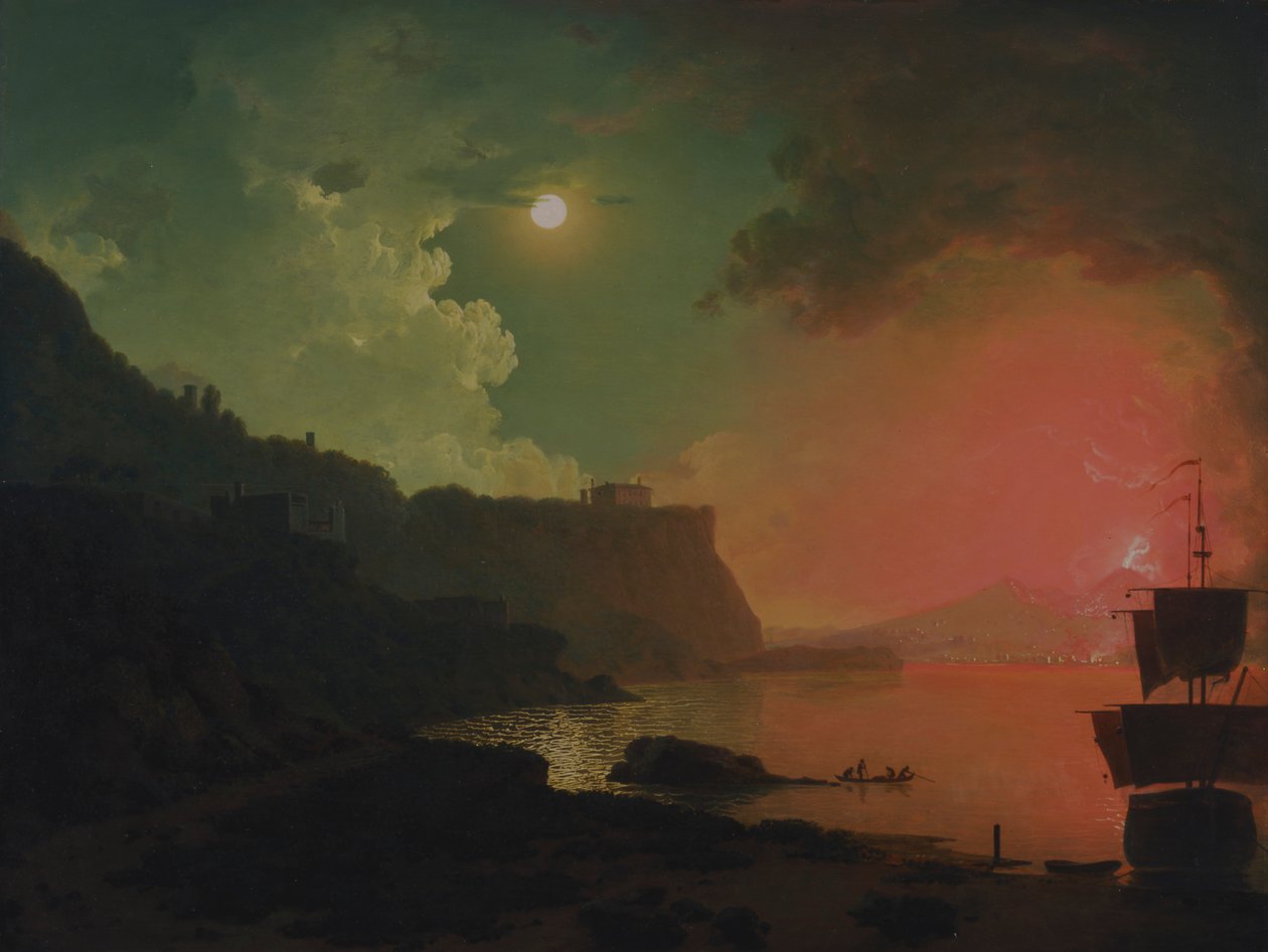 Posillipo'dan Vezüv by Joseph Wright of Derby