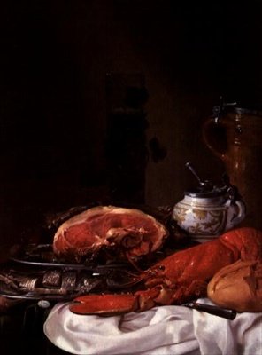 Istakoz ile Natürmort by Joseph de Bray