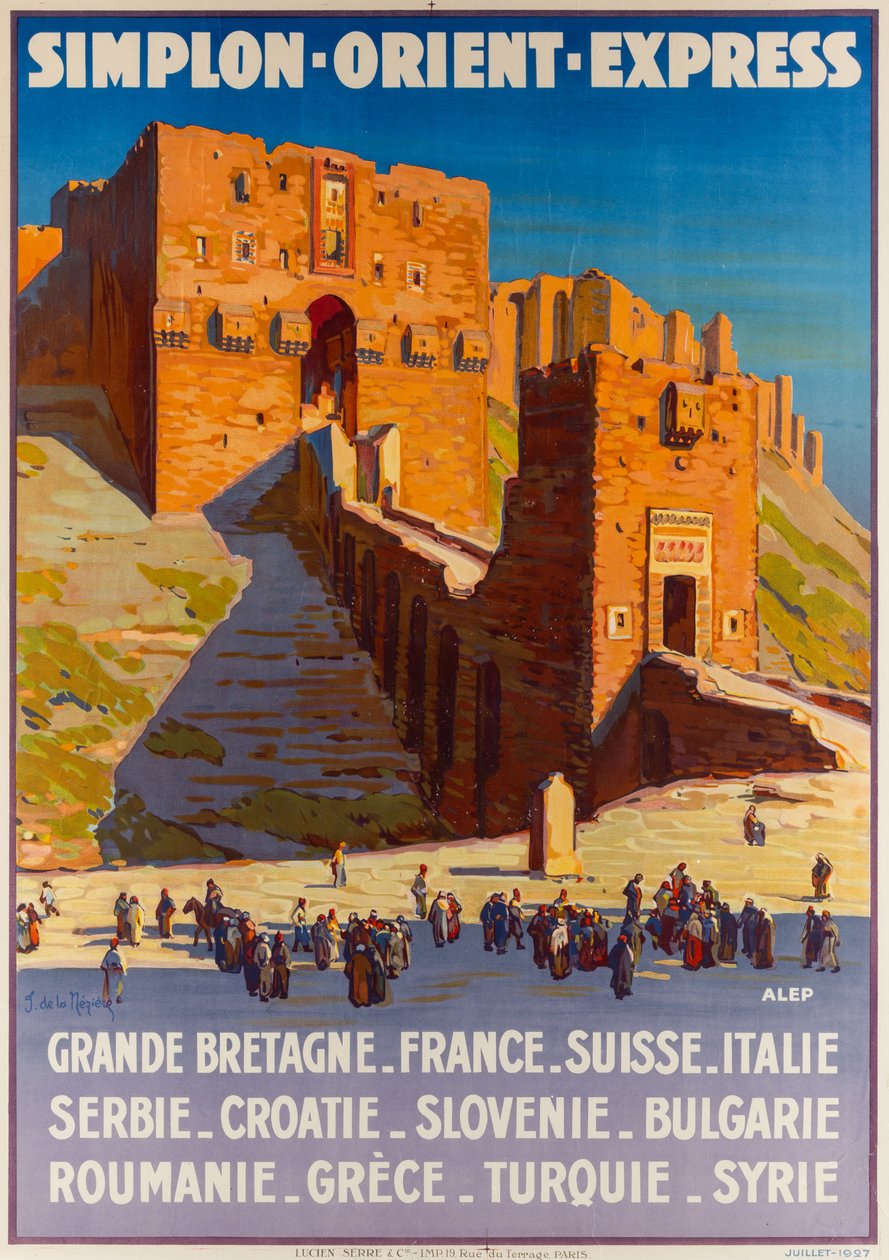 Simplon-Orient-Express, yaklaşık 1927. by Joseph de La Nézière