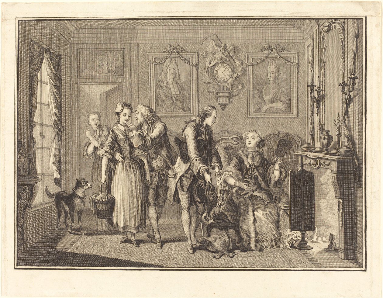 güzel çiftçi by Joseph de Longueil after Charles Eisen