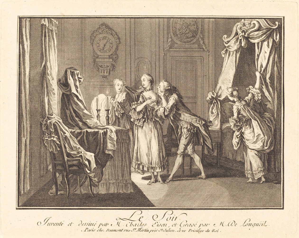 Akşam by Joseph de Longueil after Charles Eisen