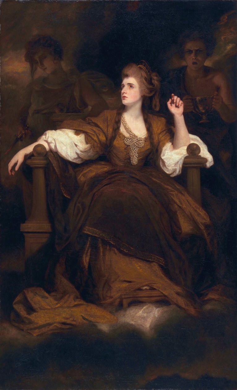 Sarah Siddons Trajik İlham Perisi olarak, 1783-84 by Joshua Reynolds