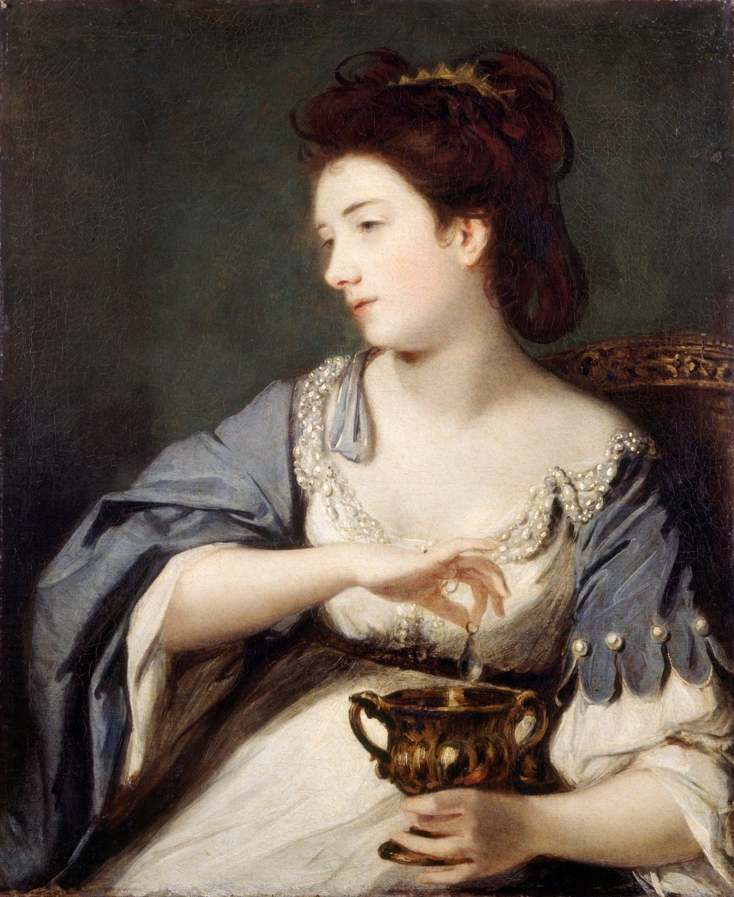 Kleopatra rolünde Kitty Fisher (tuval üzerine yağlıboya) by Joshua Reynolds