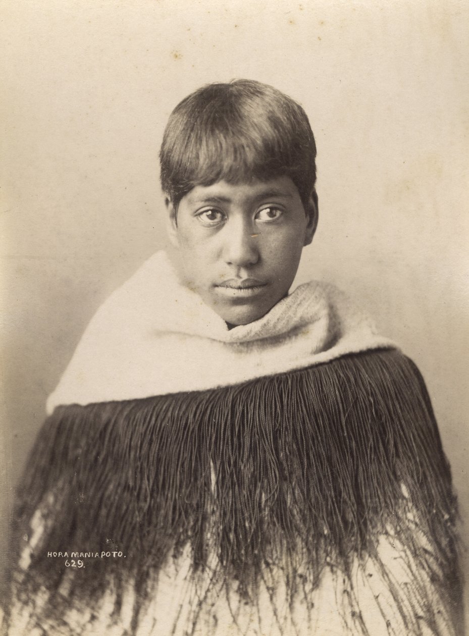 Hora Maniapoto, 1890 dolayları (albüm baskısı) by Josiah Martin