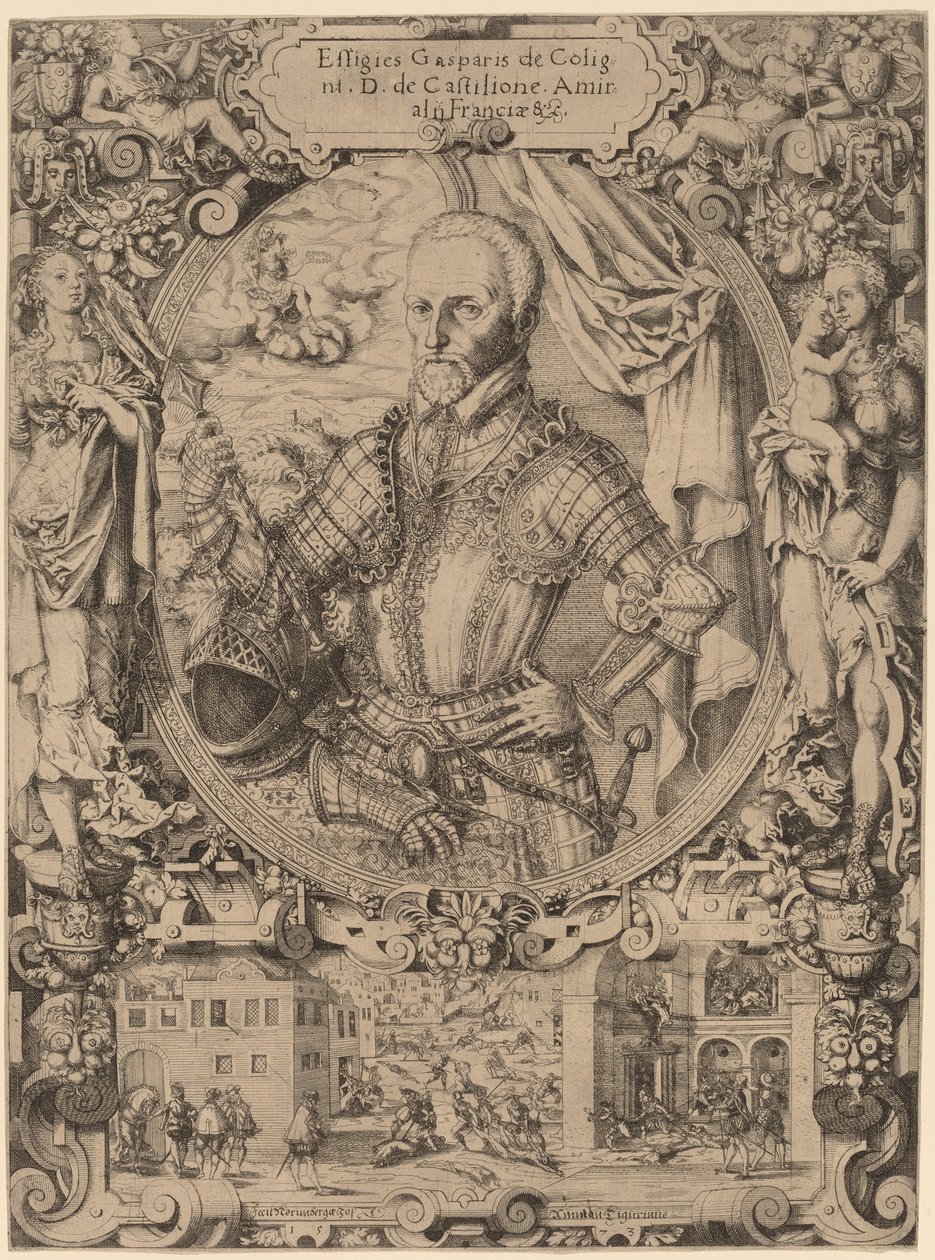 Gaspar de Coligny by Jost Amman