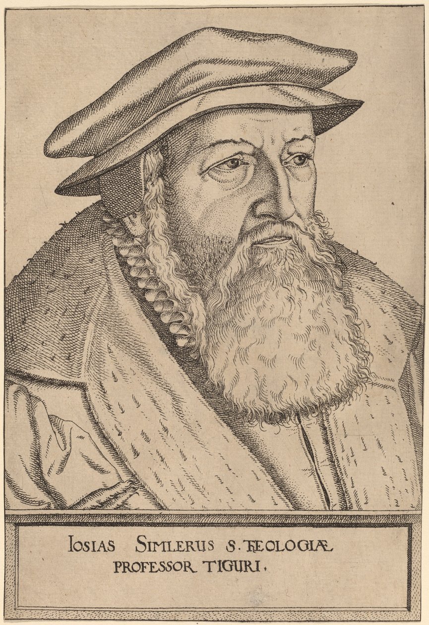 Josias Simler. by Jost Ammon