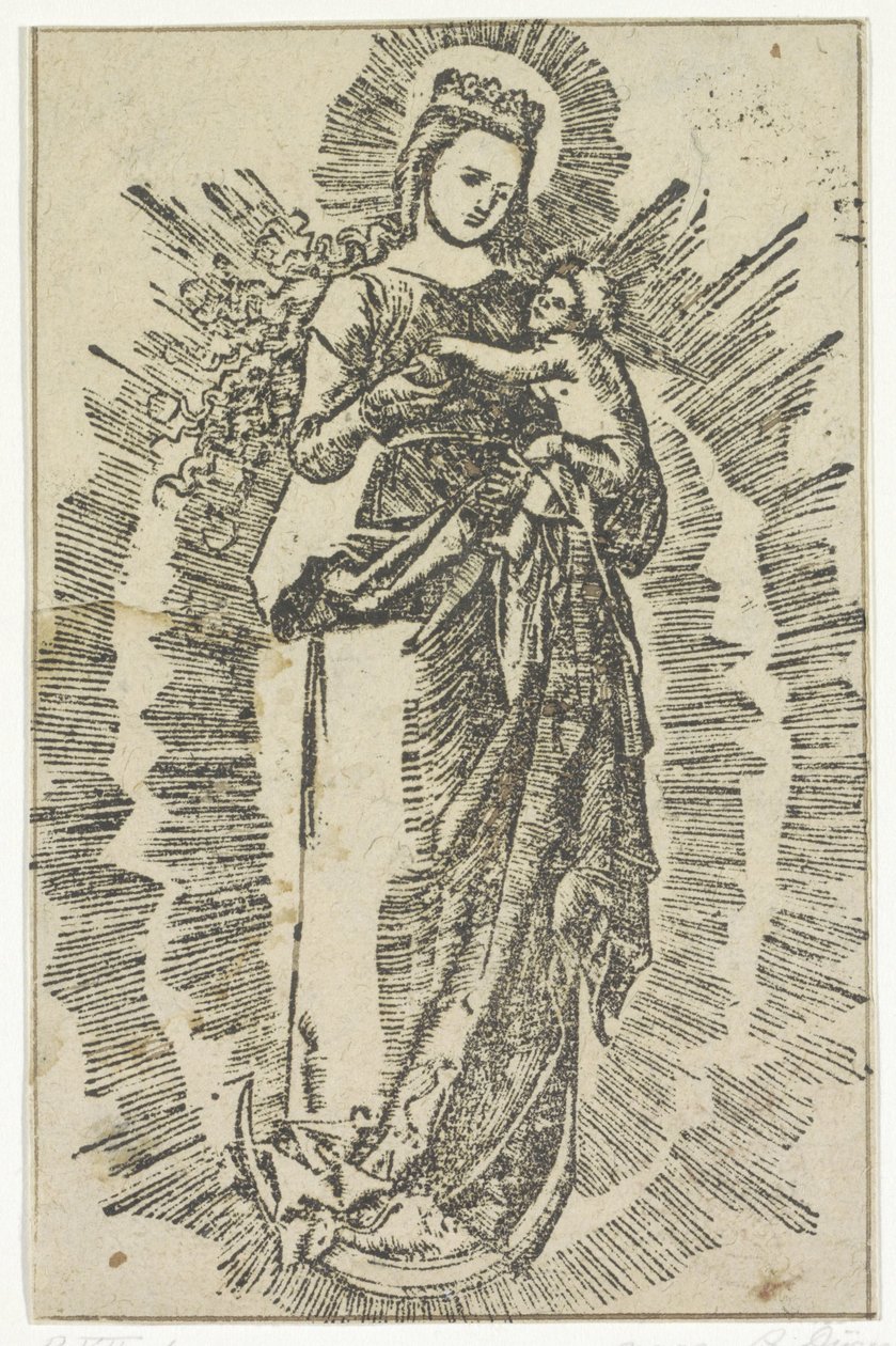 İsa Çocuk ile Meryem by Jost de Negker