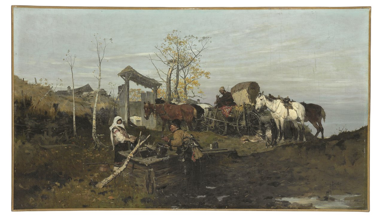Kuyuda Konuşma, 1877 by Jozef Brandt