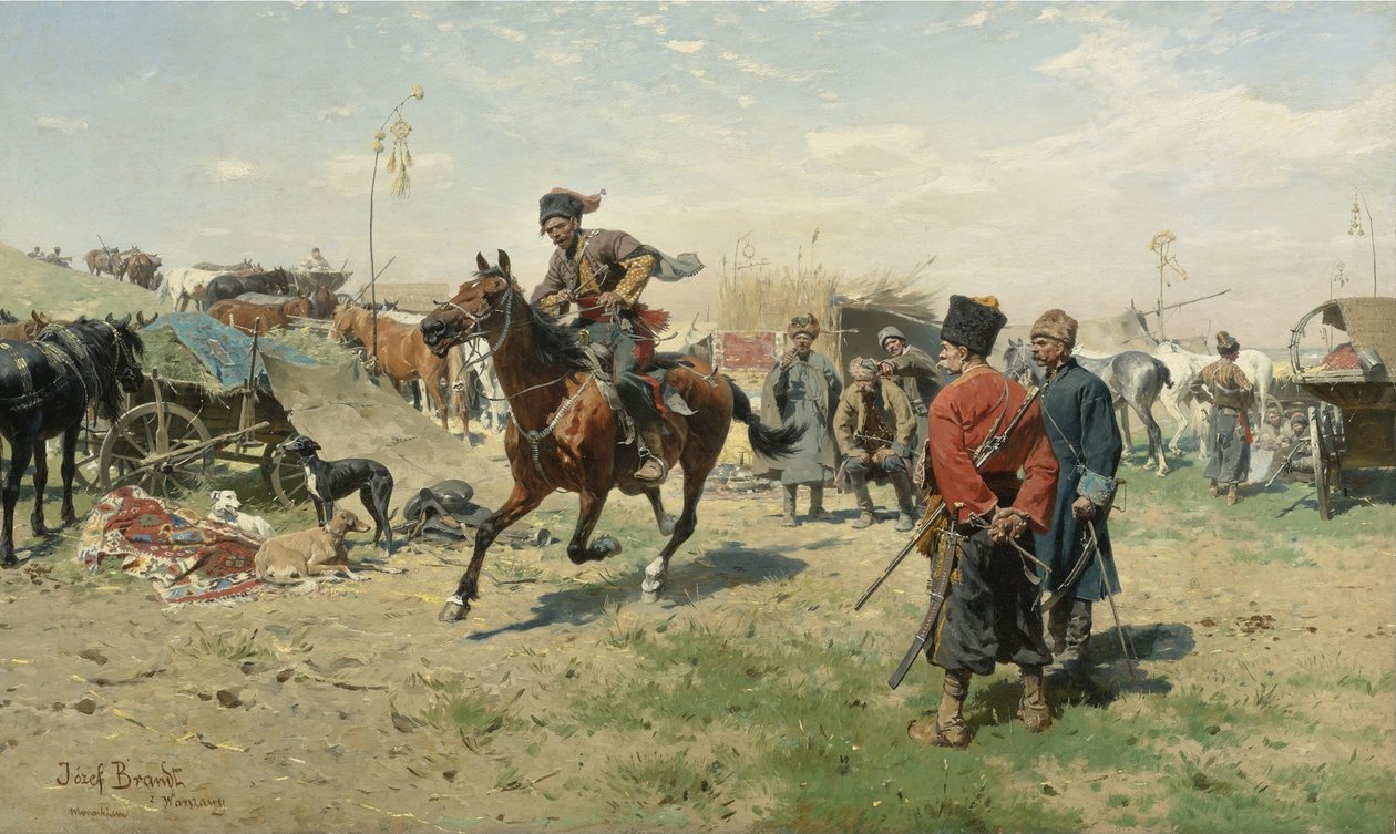 Zaporozhian Kazakları by Jozef Brandt