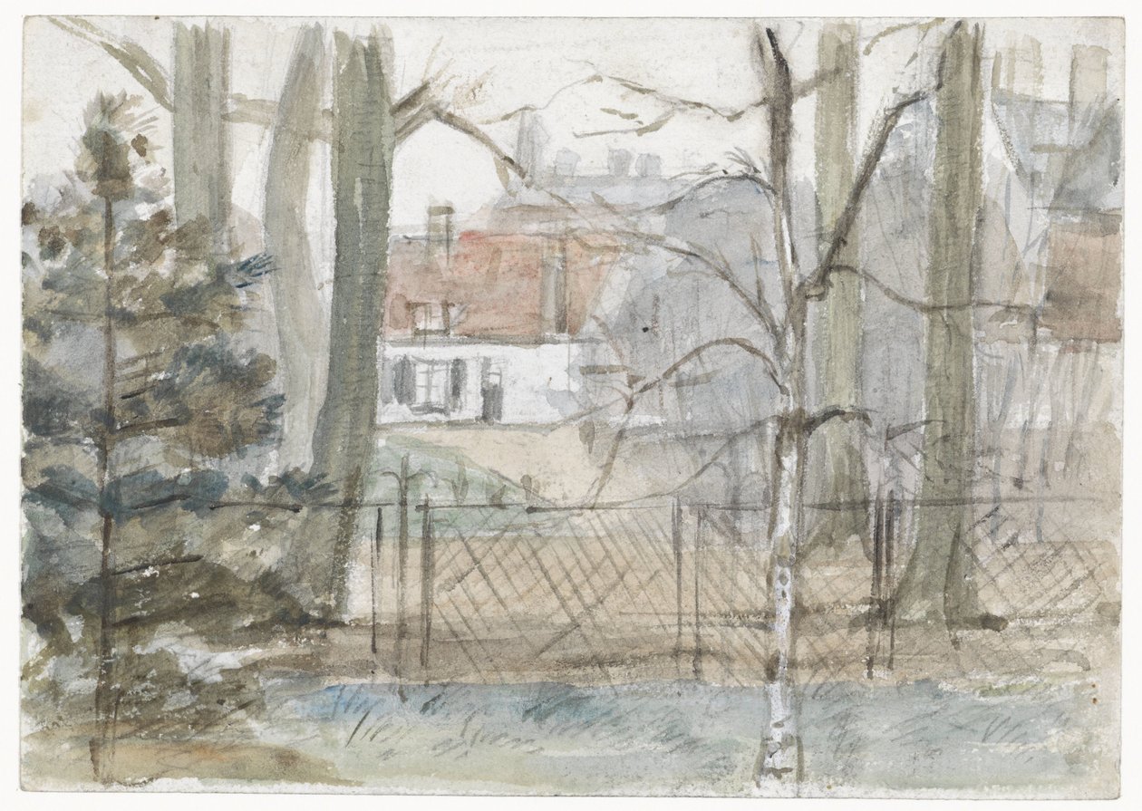 Kır evi ve bahçe by Jozef Israëls