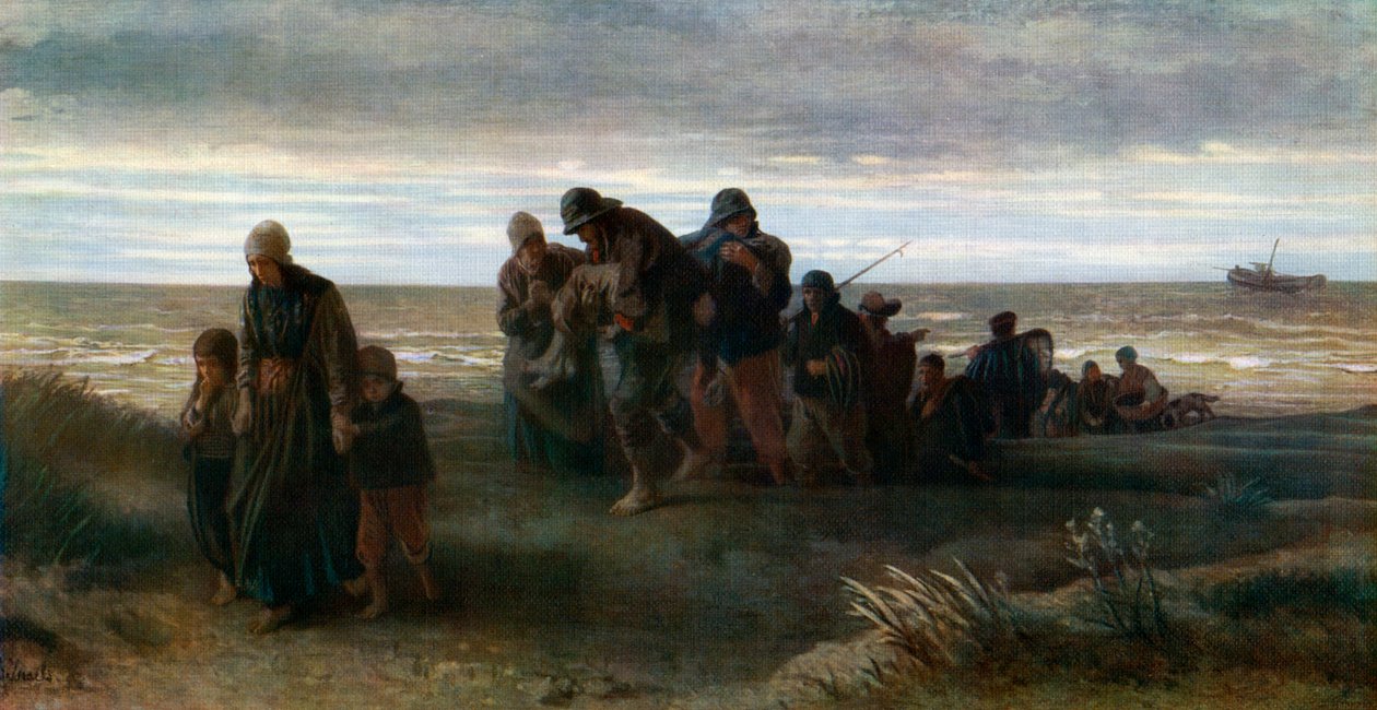 Boğulan Adam taşıyan balıkçılar, c1861, 1912. by Jozef Israëls