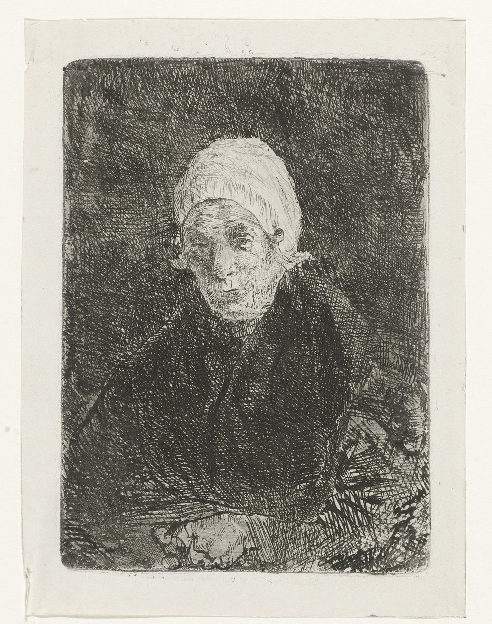 Katwijk yaşlı kadın by Jozef Israëls