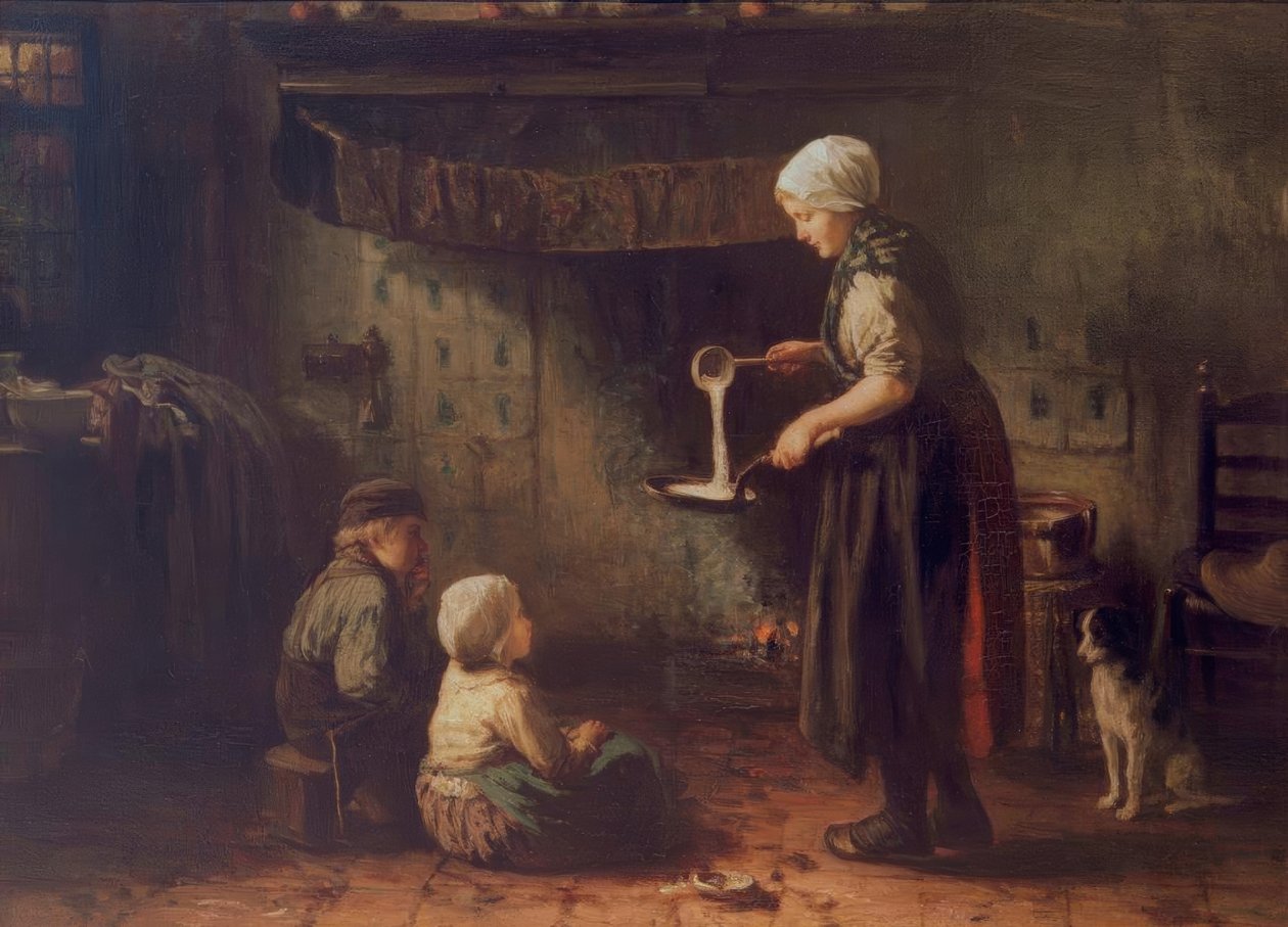 La Fête de Jeanne / Gözleme by Jozef Israëls
