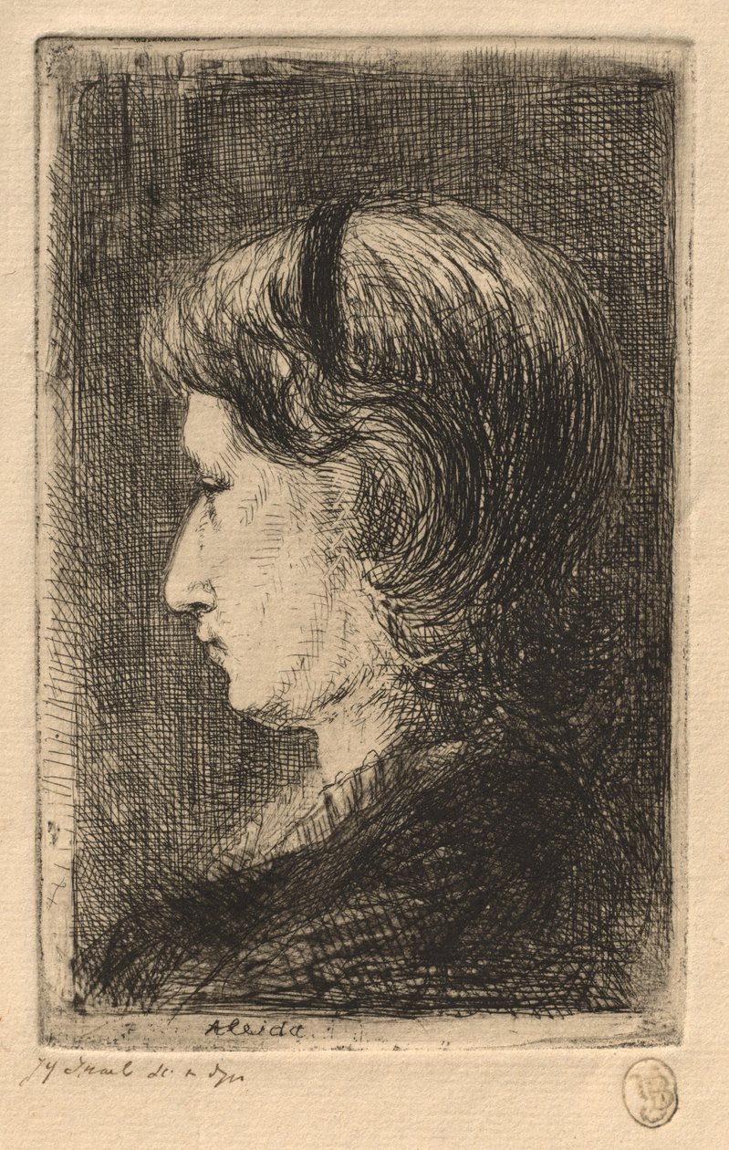 Bayan Portresi İsrailli by Jozef Israëls