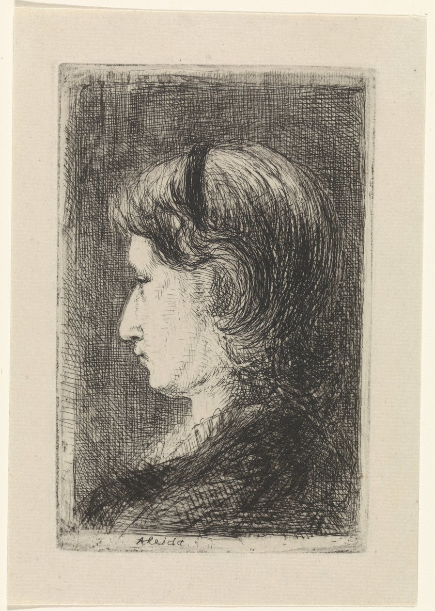 Aleida Koyunun Portresi by Jozef Israëls